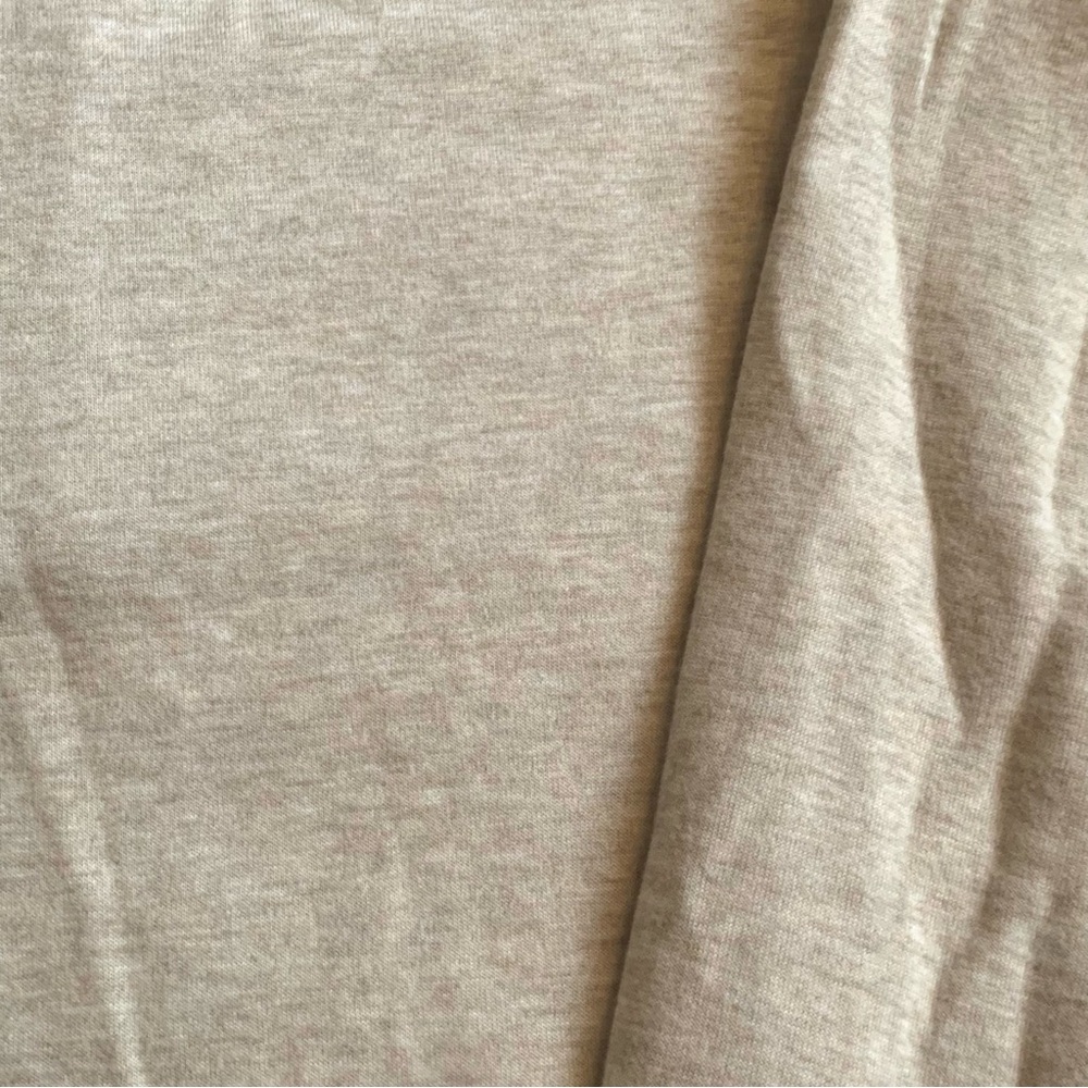 Polo Ralph Lauren Luxury Jersey Quarter-Zip Pullover XL Beige Heather Grey NWT - Picture 8 of 9